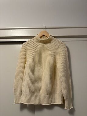J. Crew Cream Rollneck Sweater